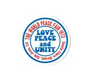 ステッカー アメリカン おしゃれ かっこいい 車 アウトドア スーツケース バイク ヘルメット GENUINE POWERFUL STICKER サイズS LOVE PEACE