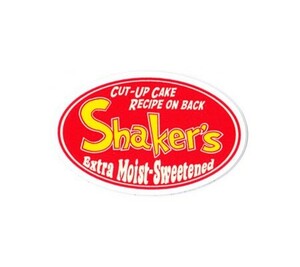 ステッカー アメリカン おしゃれ かっこいい 車 アウトドア スーツケース バイク ヘルメット GENUINE POWERFUL STICKER サイズS Shakers