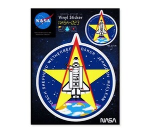 NASA ステッカー 車 かっこいい アウトドア おしゃれ アメリカン ミリタリー 宇宙 スペースシャトル アメリカ アメリカン雑貨 NASA023
