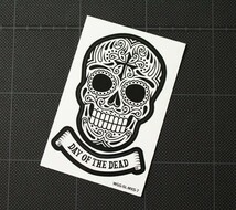 ステッカー スカル メキシカンスカル アメリカン 車 おしゃれ アウトドア スーツケース MEXICAN SKULL DAY OF THE DEAD アイアンクロス_画像2