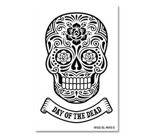 ステッカー スカル メキシカンスカル アメリカン 車 アウトドア バイク カーステッカー MEXICAN SKULL DAY OF THE DEAD ローズ