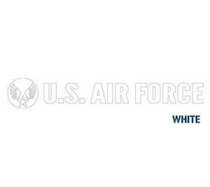 ミリタリー ステッカー US AIR FORCE アメリカ空軍 世田谷ベース エアフォース 転写タイプ ウイングエンブレム 103型 Lサイズ ホワイト