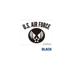 ミリタリー ステッカー US AIR FORCE アメリカ空軍 世田谷ベース エアフォース ウイングエンブレム 101型 ミニサイズ ブラック