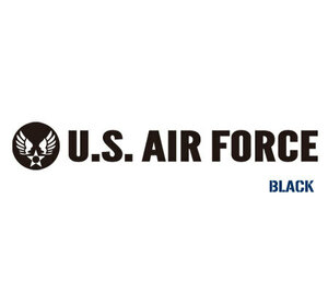 ミリタリー ステッカー US AIR FORCE アメリカ空軍 世田谷ベース エアフォース 転写タイプ ウイングエンブレム 103型 Lサイズ ブラック