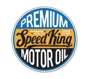 ステッカー アメリカン おしゃれ 車 バイク かっこいい オイル カーステッカー 世田谷ベース Vintage Motoroil Signs Speed King
