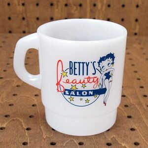 ベティ・ブープ(BETTY BOOP) マグカップ プラスチック コップ カップ おしゃれ キャンプ キャラクター アメリカ アメリカン雑貨 ホワイト