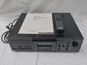  Sony made cassette deck TC-KA3ES( black, breakdown goods, junk treatment )