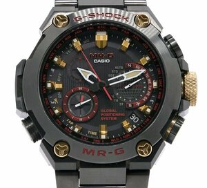 ★箱保付！極美品！CASIO カシオ G-SHOCK ジーショック MR-G MRG-G1000B-1A4JR AKA-ZONAE 赤備え GPSハイブリッド電波ソーラー メンズ★