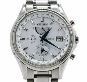 ★箱保付！良品！CITIZEN シチズン EXCEED エクシード AT9130-69W H820-000F901 45周年記念モデル エコ・ドライブ電波時計 メンズ★