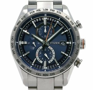 ★箱保付！極美品！CITIZEN シチズン ATTESA アテッサ AT8181-63L H800-T025862 エコ・ドライブ電波時計 メンズ★