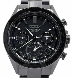 ★未使用！CITIZEN シチズン ATTESA アテッサ ACT Line CC4055-65E F950-0029S01 ブラックチタンシリーズ エコ・ドライブ電波時計 メンズ★