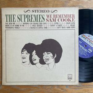 US深溝 LP レコード DIANA ROSS & SUPREMES We Remember Sam Cooke '65年 アナログ盤 フリーソウル ダイアナロス サバービア シティポップ