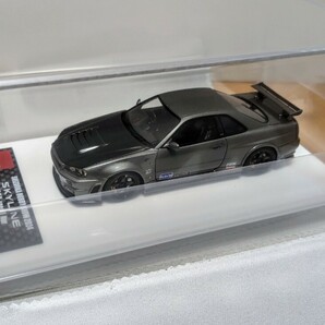 メイクアップ MAKE UP NISSAN SKYLINE GT-R (BNR34) NISMO Customized edition Dark Metal Gray 静岡ホビーショー 2024 限定30台の画像4