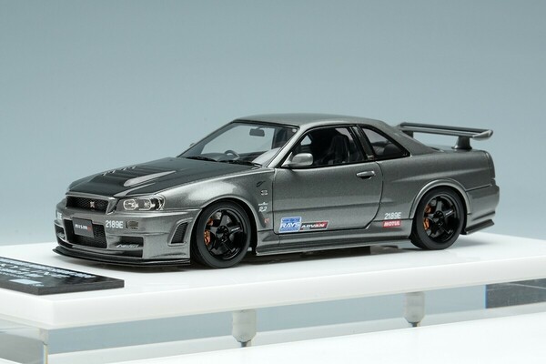 メイクアップ MAKE UP NISSAN SKYLINE GT-R (BNR34) NISMO Customized edition Dark Metal Gray 静岡ホビーショー 2024 限定30台