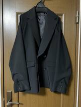試着のみ未使用 PRY Black Oversized Double Breasted Jacket サイズ1(S) ブラック \32,900 シュウト オーバーサイズ ダブルジャケット_画像2