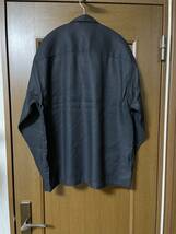 未使用 無印良品 ヘンプ混シャツジャケット Sサイズ ブラック 6,991円 2024SS_画像3