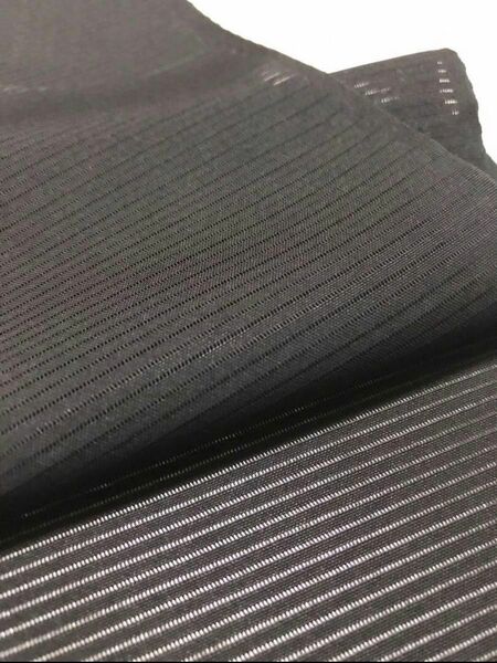 M636 絹　黒　夏物　ハンドメイド　リメイク　素材　材料　紋有り
