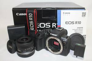■元箱入り美品■キヤノン Canon ミラーレスカメラ EOS R10 RF-S 18-45mm レンズキット (500-036)