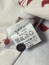 YH-1869 かりゆしウェア　琉球の宝物　レディース M アロハシャツ 半袖シャツ 総柄 沖縄_画像4