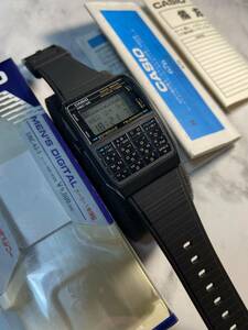 ★90's Vintage★ 未使用品【送料無料】 CASIO DATABANK DBC-62 豆球ライト 新品電池 データバンク オールブラック ヴィンテージカシオ！