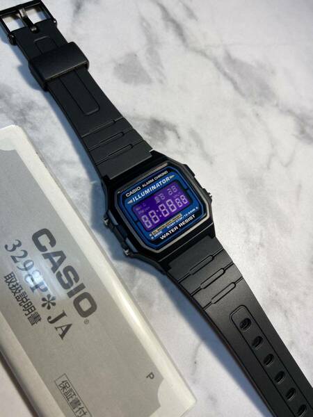 【新品！送料無料】CASIO F105W-1A EL発光モデル パープル液晶反転 チープカシオ カスタム セイコーALBA タイメックス 好きにもおすすめ！