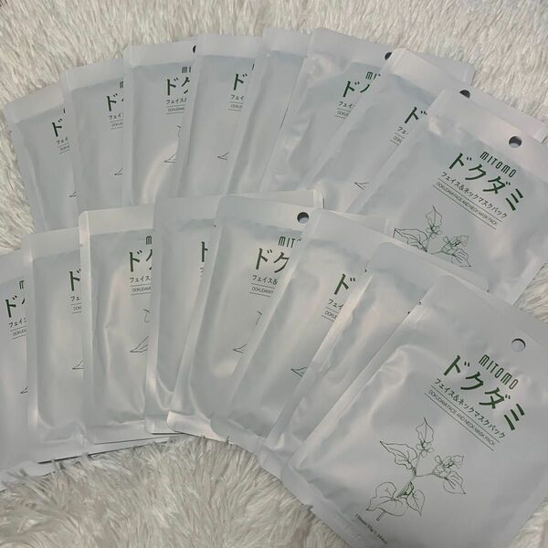 MITOMO ドクダミ フェイス＆ネック マスクパック 個包装 16枚セット