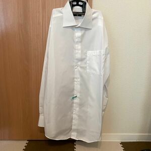 スーツセレクト　長袖ワイシャツ　M80 ホワイト 白　綿　コットン