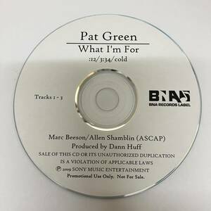 裸3131 ROCK,POPS PAT GREEN - WHAT I'M FOR シングル,PROMO盤 CD 中古品