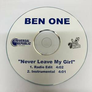 裸39 HIPHOP,R&B BEN ONE - NEVER LEAVE MY GIRL INST,シングル CD 中古品