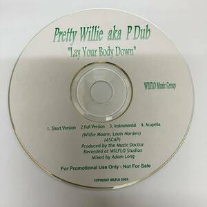 .39 HIPHOP,R&B PRETTY WILLIE AKA P DUB - LAY YOUR ODY DOWN INST, single CD secondhand goods 