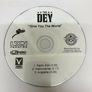 裸40 HIPHOP,R&B THE D.E.Y. - GIVE YOU THE WORLD INST,シングル CD 中古品