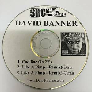 裸43 HIPHOP,R&B DAVID BANNER - CADILLAC ON 22'S / LIKE A PIMP シングル CD 中古品