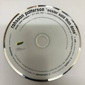 裸53 HIPHOP,R&B RAHSAAN PATTERSON - EASIER SAID THAN DONE INST,シングル CD 中古品