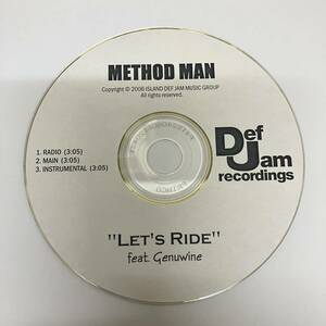 .56 HIPHOP,R&B METHOD MAN - LET'S RIDE INST, single CD secondhand goods 