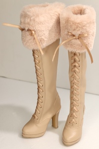  Dollfie Dream for fur attaching boots beige 