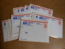海外紙もの 　　アメリカ郵便公社　　USPS Priority Mail　2008年　宛名ラベル　希少　 20枚　_画像1