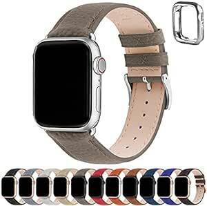 アップルウォッチ バンド Apple Watch バンド アップルウォッチベルト 本革 装着簡単 保護ケース付き レディース メン