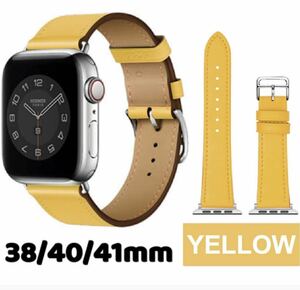 Apple Watch частота кожзаменитель 38/40/41mm желтый 