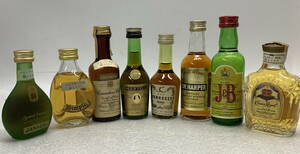 * foreign alcohol whisky brandy .. size 30ml~50ml 8ps.@ summarize [ storage goods ] / not yet . plug (S240523_3)