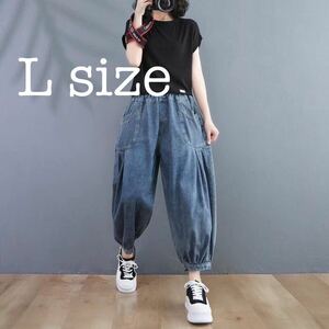 * great popularity Denim wide leg wide jeans monkey L natural blue blue L