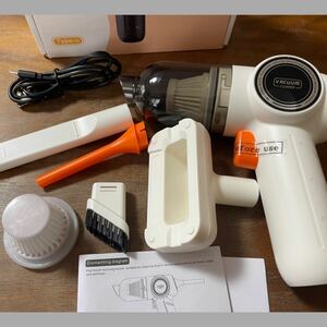  car wireless vacuum cleaner 120W high power blow a cordless vacuum cleaner white white compact 