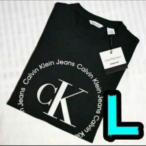 【新品】カルバンクライン　Tシャツ　L　黒　Calvin Klein