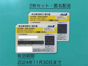 ANA 全日空 株主優待券2枚セット 有効期間2024年11月30日まで