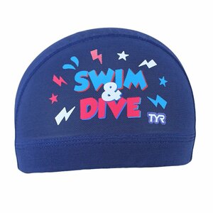 1430683-TYR/PRINT MESH SWIM CAP スイム メッシュキャップ 水泳 練習 トレーニング/