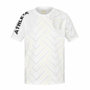 1609850-ATHLETA/メンズ グラフィックプラクティスシャツ サッカー フットサル 半袖 ゲームシャツ 練習用/L