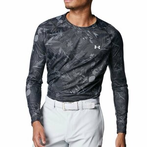 1574907-UNDER ARMOUR/メンズ UAアイソチル フィッティド ノベルティ ロングスリーブ クルーネック シャツ/MD