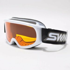 1525263-SWANS/キッズ ジュニア スノーゴーグル スキー スノーボード 子供用 メガネ ヘルメット対応/