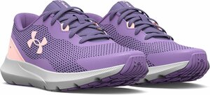 1339626-UNDER ARMOUR/UAサージ3 ジュニア ガールズ ランニングシューズ 靴ひも 運動靴/23