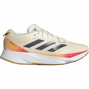 1600175-adidas/ADIZERO SL メンズ ランニングシューズ アイボリー/コアブラック/スパーク/