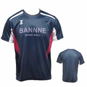 1285534-BANNNE/DRY S/S handball ..p Ractis shirt /L